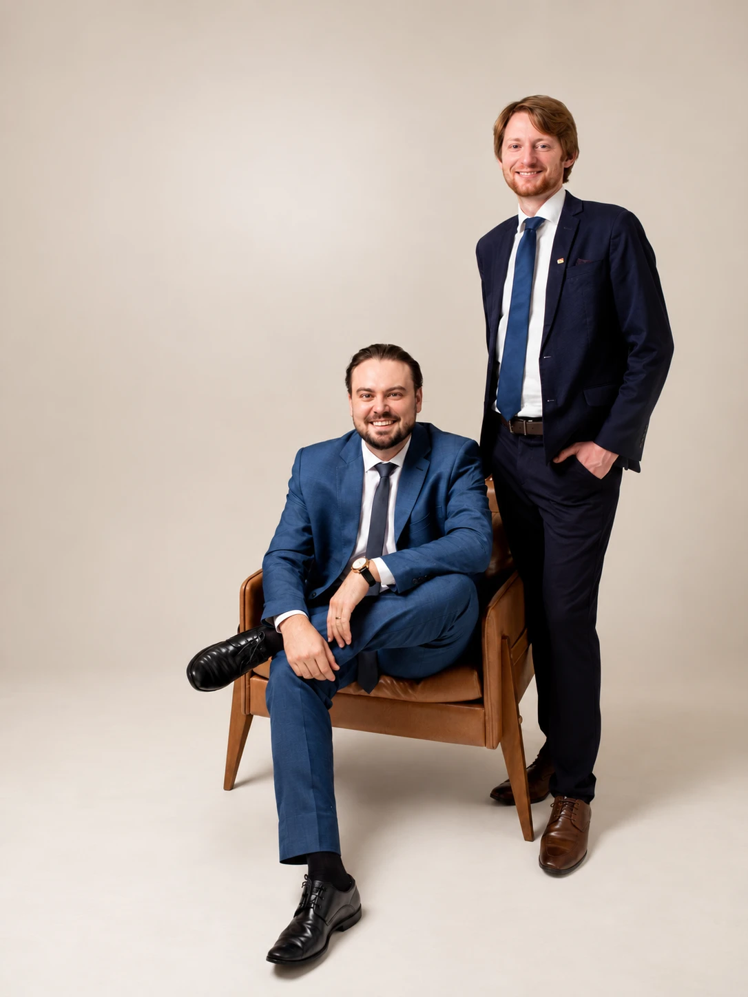 Os advogados Leonardo Tafarel Carboni e Silvan Zimermann da Silva